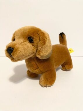 Miyoni Aurora Daschund Plush Weiner Puppy Dog Stuffed Animal Toy 8”